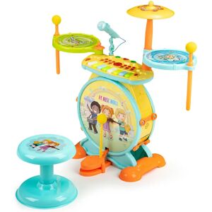 Pricenet Organ i Bębny 2 w 1 Mikrofon MP3 LED - Zestaw dla Dzieci Pricenet Organ i Bębny 2 w 1 Mikrofon MP3 LED - Zestaw dla Dzieci