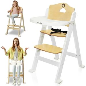 Chaise Haute Lionelo - Réglable 3-en-1 en bois pour bébé et enfant - Publicité Chaise Haute Lionelo - Réglable 3-en-1 en bois pour bébé et enfant - Publicité