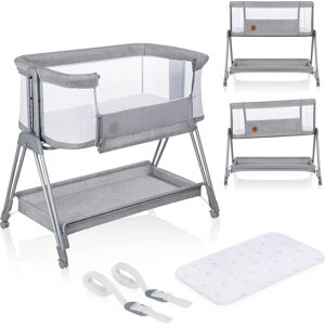 Lionelo Luna - Baby Bed 2-in-1, Grey Concrete, Co-Sleeping & Standalone Lionelo Luna - Baby Bed 2-in-1, Grey Concrete, Co-Sleeping & Standalone