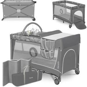 Lit de voyage Lionelo avec Matelas à Langer & Accessoires - Léger et Pliable - Publicité Lit de voyage Lionelo avec Matelas à Langer & Accessoires - Léger et Pliable - Publicité