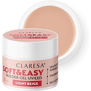 Claresa Soft&Easy Builder Gel - Beige Clair - Gel de base pour ongles Claresa Soft&Easy Builder Gel - Beige Clair - Gel de base pour ongles