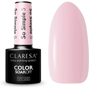 Claresa SoakOff UV/LED Color So Simple - Gel Nail Polish - 5g Claresa SoakOff UV/LED Color So Simple - Gel Nail Polish - 5g