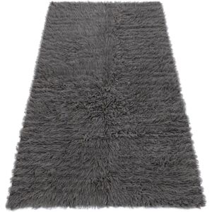 RugsX Flokati Woolen - Bedcover, Plaid grey 60x120 cm RugsX Flokati Woolen - Bedcover, Plaid grey 60x120 cm