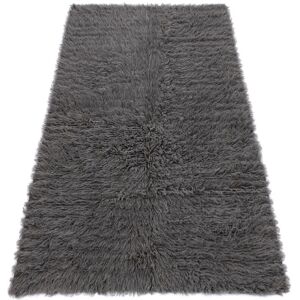 RugsX Flokati Woolen - Bedcover, Plaid grey 70x160 cm - Rug RugsX Flokati Woolen - Bedcover, Plaid grey 70x160 cm - Rug