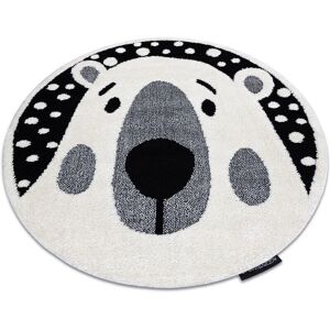 Dywany Łuszczów Joy Teddy bear children's carpet - cream/black, 140cm Dywany Łuszczów Joy Teddy bear children's carpet - cream/black, 140cm