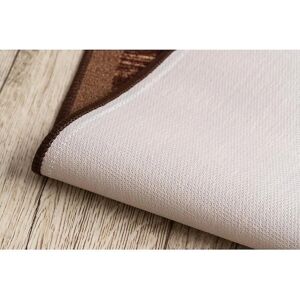 RugsX Adagio Brown Runner - Anti-slip 120x350 cm RugsX Adagio Brown Runner - Anti-slip 120x350 cm