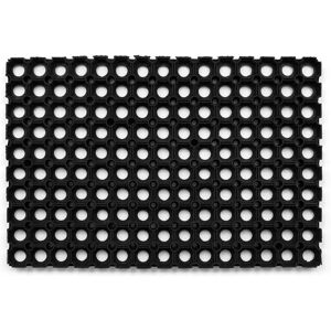 RUGSX Black Rubber Doormat - 50x80 cm - Doormat RUGSX Black Rubber Doormat - 50x80 cm - Doormat