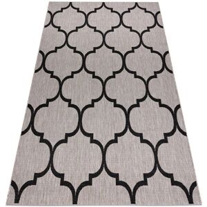 FloorLUX Sizable Carpet Moroccan Silver Black Grey - Carpet FloorLUX Sizable Carpet Moroccan Silver Black Grey - Carpet