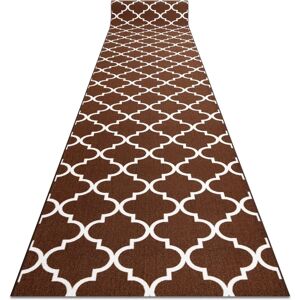 RugsX Tappeto Trellis marrone - Antiscivolo 80x380cm RugsX Tappeto Trellis marrone - Antiscivolo 80x380cm