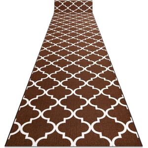 RugsX Tappeto passaggio Trellis marrone 80x730 cm - Tappeto RugsX Tappeto passaggio Trellis marrone 80x730 cm - Tappeto