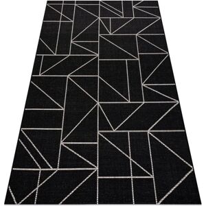 Floorlux Sisal Carpet 20605 Black Silver Triangles - Carpet Floorlux Sisal Carpet 20605 Black Silver Triangles - Carpet