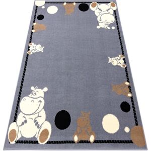 Hippo 3993 Grey Carpet - 160x220 cm Hippo 3993 Grey Carpet - 160x220 cm