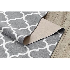 RugsX - Grey Runner Anti-slip Trellis 120x880cm RugsX - Grey Runner Anti-slip Trellis 120x880cm