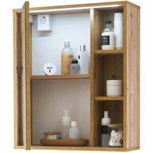 Sconto Gmunden Spiegelschrank - Hochwertig holzfarben, 60x70x20 cm - Spiegelschrank Sconto Gmunden Spiegelschrank - Hochwertig holzfarben, 60x70x20 cm - Spiegelschrank