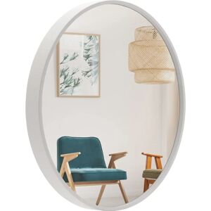 BD ART Valkoinen pyöreä seinäpeili - 60cm Kestävä BD ART Valkoinen pyöreä seinäpeili - 60cm Kestävä