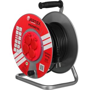 Przedłużacz Vertex PB25METAL - 25m Czarny Przedłużacz Vertex PB25METAL - 25m Czarny