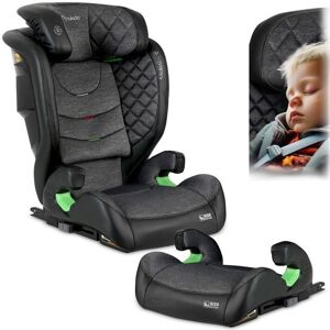Nukido Louis lasten turvaistuin musta ja harmaa - ISOFIX - 100-150 cm Nukido Louis lasten turvaistuin musta ja harmaa - ISOFIX - 100-150 cm
