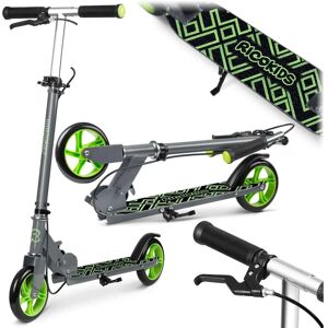 Ricokids Szary i Zielony Regulowany Hulajnoga - Dzieci Ricokids Szary i Zielony Regulowany Hulajnoga - Dzieci