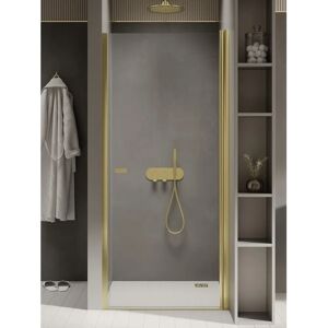OTITEC - Pivoting Shower Screen 70 cm - Champagne Gold - Shower Screen OTITEC - Pivoting Shower Screen 70 cm - Champagne Gold - Shower Screen