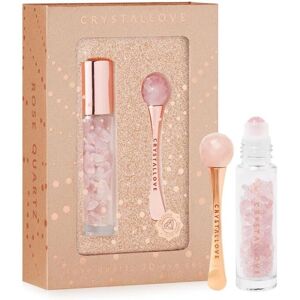 Set occhi in quarzo rosa Crystallove - Cura viso e pelle Set occhi in quarzo rosa Crystallove - Cura viso e pelle