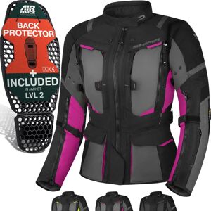 Chaqueta textil impermeable SHIMA Hero 2.0 para mujer - Rosa - M Chaqueta textil impermeable SHIMA Hero 2.0 para mujer - Rosa - M