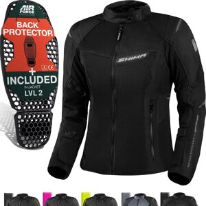 SHIMA Rush 2.0 Vented Wasserdichte Damen Motorrad Textiljacke - Schwarz SHIMA Rush 2.0 Vented Wasserdichte Damen Motorrad Textiljacke - Schwarz