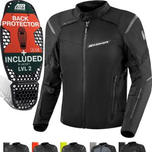 SHIMA Rush 2.0 waterdichte motorjacket - Zwart - S SHIMA Rush 2.0 waterdichte motorjacket - Zwart - S
