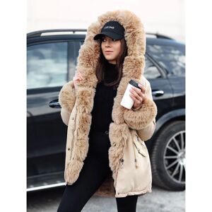 Dstreet Bej Charmfur Parka - Geaca de Iarnă pentru Femei Dstreet Bej Charmfur Parka - Geaca de Iarnă pentru Femei