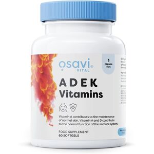 Osavi ADEK Vitamins - 60 Softgels - Vitamins for Immune & Bone Osavi ADEK Vitamins - 60 Softgels - Vitamins for Immune & Bone