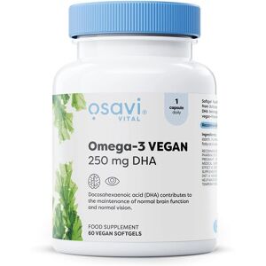 Osavi Vegan Omega-3 250mg DHA Softgels - Vegan Omega-3 Softgels Osavi Vegan Omega-3 250mg DHA Softgels - Vegan Omega-3 Softgels