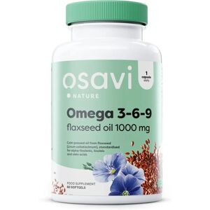 Osavi Omega Flaxseed Oil 1000mg - Heart & Skin Health Osavi Omega Flaxseed Oil 1000mg - Heart & Skin Health