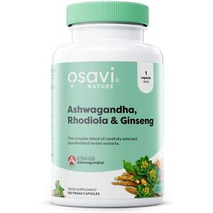 Osavi Ashwagandha + Rhodiola & Ginseng - Vegan Capsules Osavi Ashwagandha + Rhodiola & Ginseng - Vegan Capsules