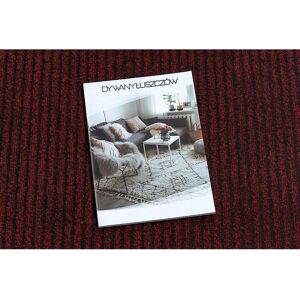 Dywany Łuszczów Liverpool red antislip runner - Doormat 80x390cm Dywany Łuszczów Liverpool red antislip runner - Doormat 80x390cm