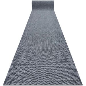 RugsX Magnus Zigzag Grey Runner - Doormat, 200x380 cm RugsX Magnus Zigzag Grey Runner - Doormat, 200x380 cm