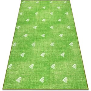 Belgian Green Kids Carpet - Hearts Jeans - 100x200cm - Vintage Children's Product Type Belgian Green Kids Carpet - Hearts Jeans - 100x200cm - Vintage Children's Product Type