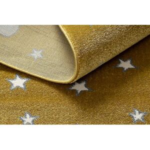 Dywany Łuszczów PETIT MOON stars, clouds gold 140x190 cm - Carpet Dywany Łuszczów PETIT MOON stars, clouds gold 140x190 cm - Carpet