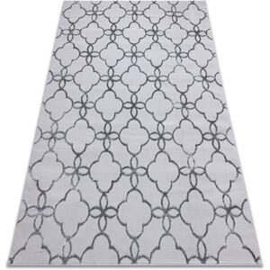 MEFE Dark Grey Carpet - Modern 8504 Trellis, Flowers - Two-Level Fleece - Carpe MEFE Dark Grey Carpet - Modern 8504 Trellis, Flowers - Two-Level Fleece - Carpe