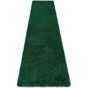 RugsX - Bottle Green Shaggy Carpet, Runner, 60x200 cm - Comfort & Style RugsX - Bottle Green Shaggy Carpet, Runner, 60x200 cm - Comfort & Style