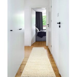 RugsX SOFFI Cream Shaggy Rug - 5cm, 80x300cm, for Living Room RugsX SOFFI Cream Shaggy Rug - 5cm, 80x300cm, for Living Room