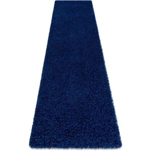 RugsX Navy SOFFI Carpet - Shaggy Rug, 70x250cm - Carpet RugsX Navy SOFFI Carpet - Shaggy Rug, 70x250cm - Carpet
