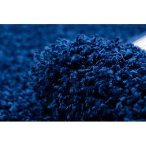RugsX Navy Shaggy Carpet - 80x250 cm for Living Room & Hallway RugsX Navy Shaggy Carpet - 80x250 cm for Living Room & Hallway