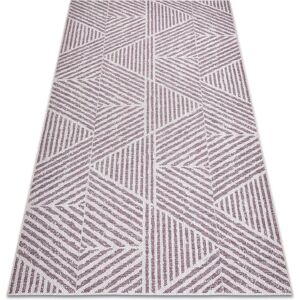 Rug RUGSX beige pink sisal triangles zigzag - Rug Rug RUGSX beige pink sisal triangles zigzag - Rug