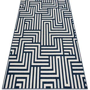 Łuszczów Spring Carpet - cream / blue - Carpets Łuszczów Spring Carpet - cream / blue - Carpets