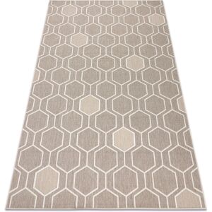 Tapis hexagonal beige Łuszczów - Tapis Tapis hexagonal beige Łuszczów - Tapis