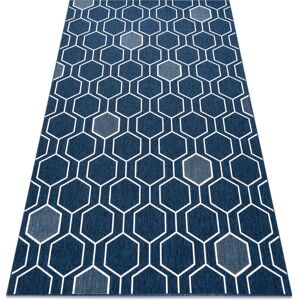 RUGSX Blue Hexagon Indoor/Outdoor Rug - 120x170 Cm RUGSX Blue Hexagon Indoor/Outdoor Rug - 120x170 Cm