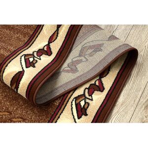 RugsX Runner BCF FILIP brown 100x330 cm - Runner Rug RugsX Runner BCF FILIP brown 100x330 cm - Runner Rug