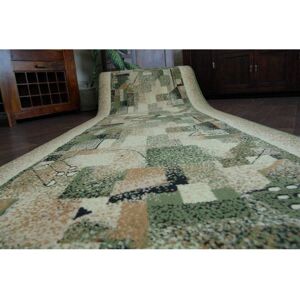 RugsX Pasillo Verde Oliva - Alfombra de polipropileno duradera 70x400cm RugsX Pasillo Verde Oliva - Alfombra de polipropileno duradera 70x400cm