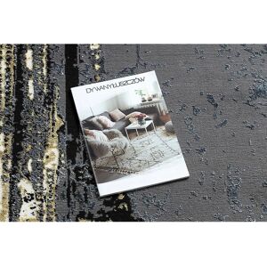 Dywany Łuszczów Modern DE LUXE carpet 628 ornament vintage - structural grey / gold - Carpet Dywany Łuszczów Modern DE LUXE carpet 628 ornament vintage - structural grey / gold - Carpet