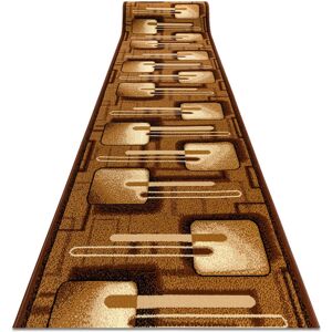RugsX Malina Brown Runner - Carpet for Hallway, 90x680 cm RugsX Malina Brown Runner - Carpet for Hallway, 90x680 cm