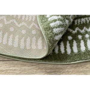 RugsX Carpet FUN Napkin circle - green circle 160 cm - Carpet RugsX Carpet FUN Napkin circle - green circle 160 cm - Carpet